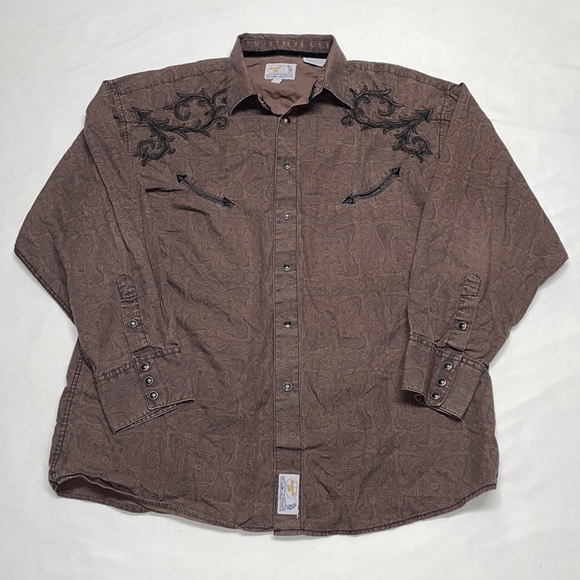 Panhandle Slim Other - Panhandle Slim Retro Western Wear Pearl Snap Shirt
